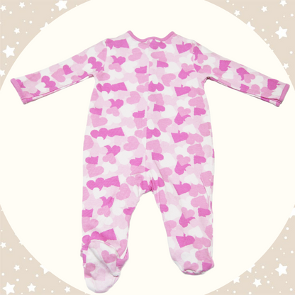 Salopetă Inimi (0-3 luni)