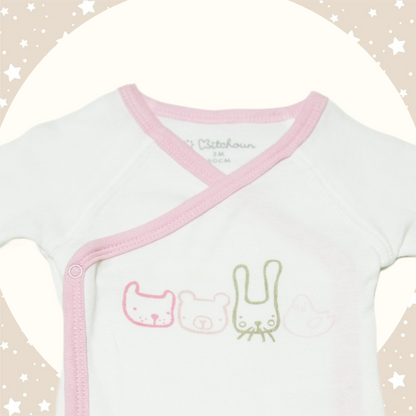 Body Animăluțe Pastel (1-3 luni)