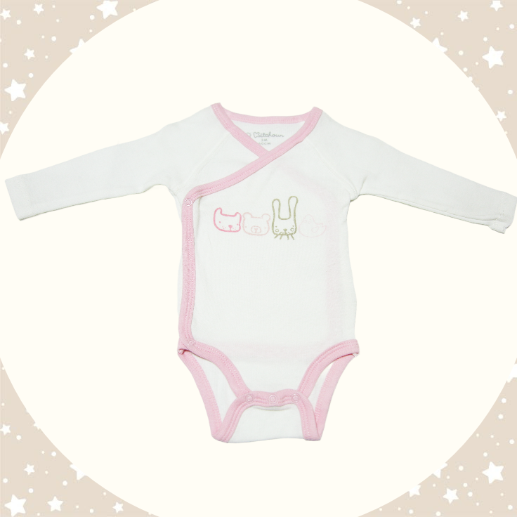 Body Animăluțe Pastel (1-3 luni)