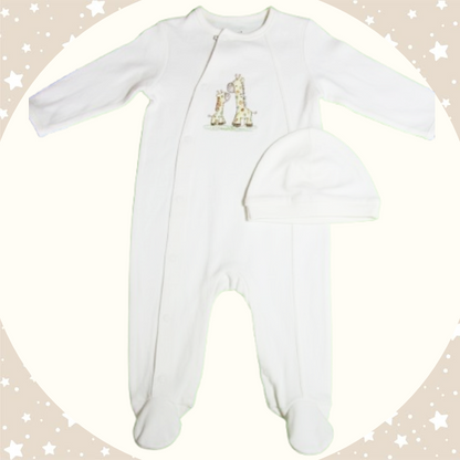 Salopetă cu căciulă